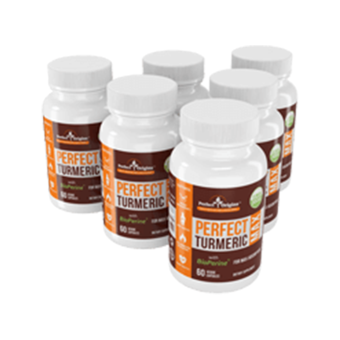 6 Bottles Perfect Turmeric